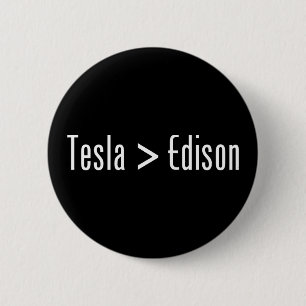 Bóton Redondo 5.08cm Tesla > Edison