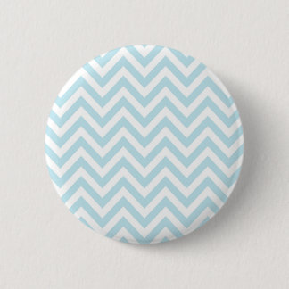 Bóton Redondo 5.08cm Teste padrão azul e branco da luz - de Chevron da