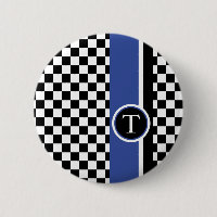 teste padrão checkered com listra azul