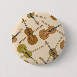 Bóton Redondo 5.08cm Teste padrão do impressão do violino