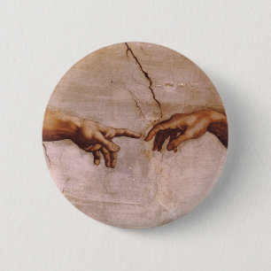 Bóton Redondo 5.08cm Teto da capela de Sistine