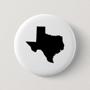 Bóton Redondo 5.08cm Texas em preto e branco