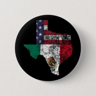 Bóton Redondo 5.08cm Texas México Bandeira Americana Cinco De Mayo Mexi