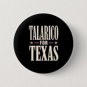 Bóton Redondo 5.08cm Texas por james talarico para o senado democrataTe