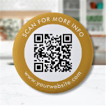 Bóton Redondo 5.08cm Texto de código QR personalizado preto branco Dour<br><div class="desc">Carregue um código QR, adicione texto e crie facilmente seu botão personalizado. Clique em PERSONALIZAR AINDA para alterar a cor da borda ou a cor do texto. Você pode TRANSFERIR este DESIGN em outros produtos do Zazzle e ajustá-lo ao ajustado da maioria dos itens do Zazzle. Os designs Standard Studio...</div>