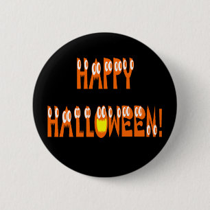 Bóton Redondo 5.08cm Texto do Esquadrão do Halloween