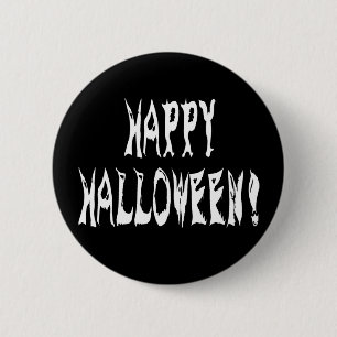 Bóton Redondo 5.08cm Texto do Fantasma Halloween