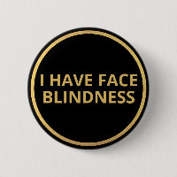 Texto Dourado Elegante Tenho Cegueira Face