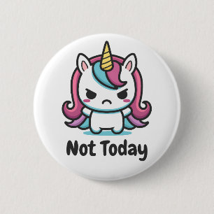 Bóton Redondo 5.08cm Texto Personalizado do Kawaii Unicorn