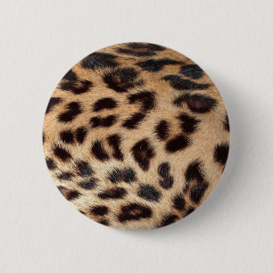 Bóton Redondo 5.08cm textura do aspecto da impressão leopardo