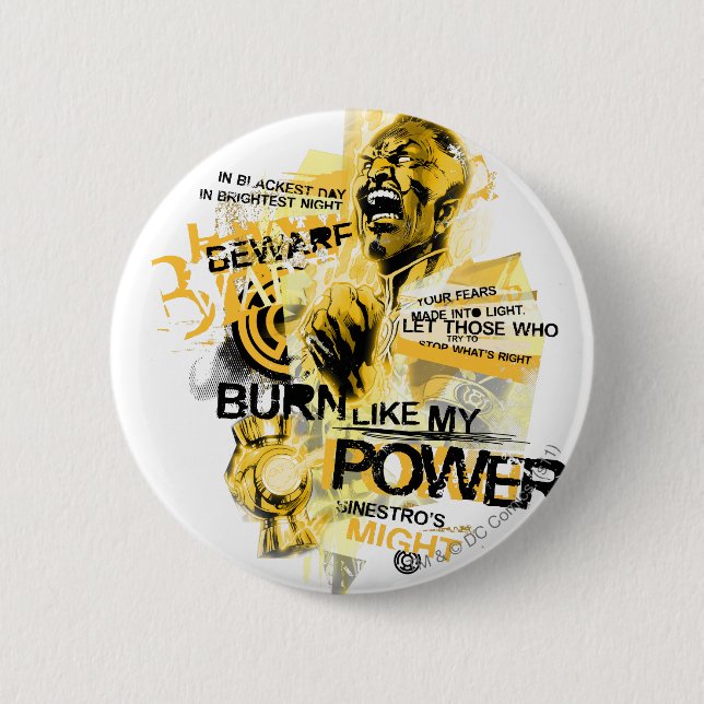 Bóton Redondo 5.08cm Thaal Sinestro 10 (Frente)