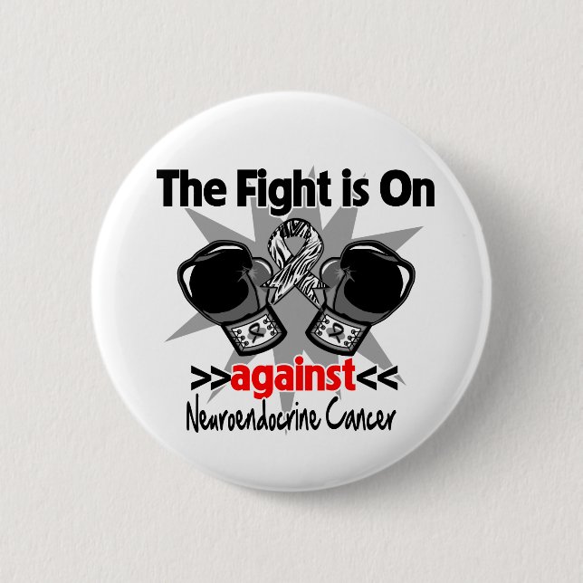 Bóton Redondo 5.08cm The Fight is On Against Neuroendocrine Cancer (Frente)