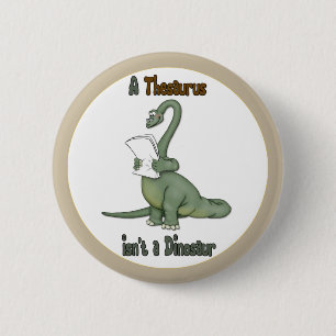 Bóton Redondo 5.08cm Thesaurus Dinossaur