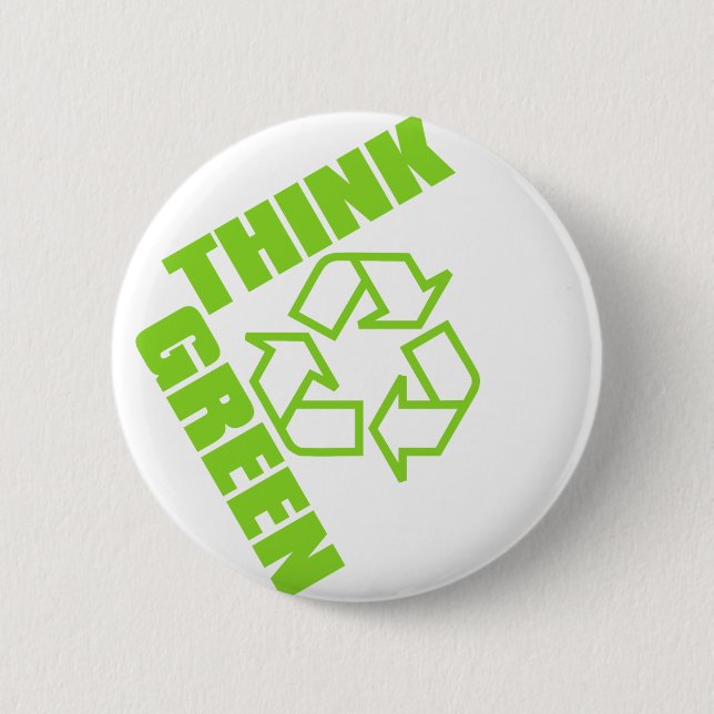 Bóton Redondo 5.08cm Think_Green (Frente)