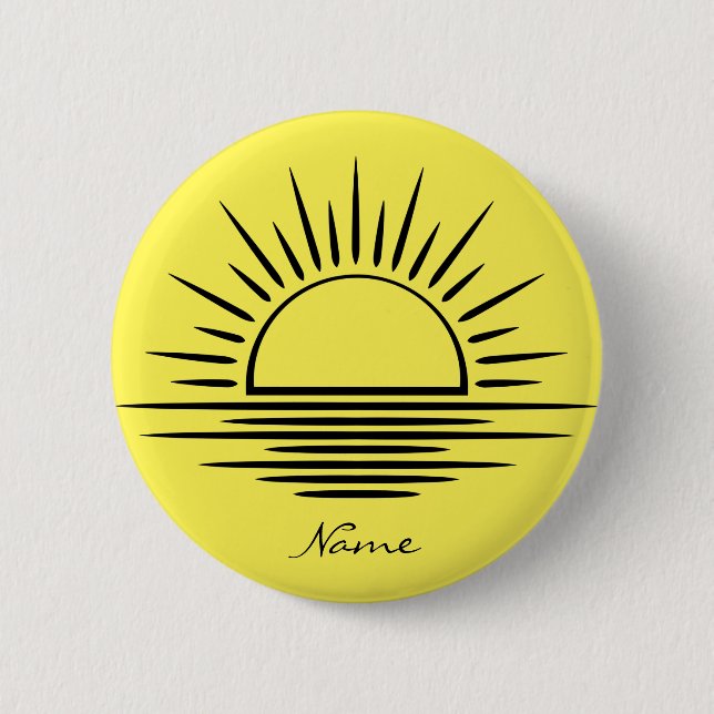 Bóton Redondo 5.08cm Thunder_Cove de Reflexão Sunrise/Sunset (Frente)