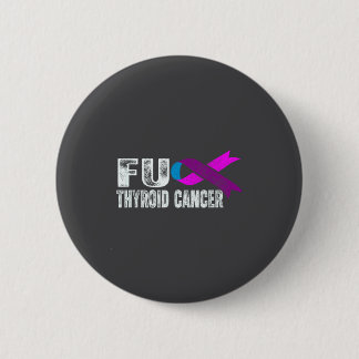 Bóton Redondo 5.08cm Thyroid Cancer Awareness Retro Thyroid Cancer Surv