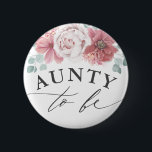 Bóton Redondo 5.08cm Tia a ser - Chá de fraldas cor-de-rosa<br><div class="desc">Tia para usar botões de chá de fraldas cor-de-rosa poeirentos</div>