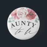 Bóton Redondo 5.08cm Tia a ser - Chá de fraldas cor-de-rosa<br><div class="desc">Tia para usar botões de chá de fraldas cor-de-rosa poeirentos</div>