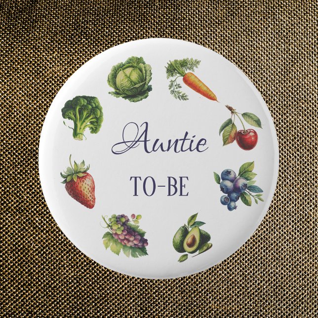 Bóton Redondo 5.08cm Tia do Jardim Branco Jogada para Ser Chá de fralda (Criador carregado)