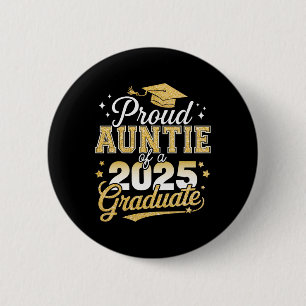 Bóton Redondo 5.08cm Tia Orgulhosa De Um Cl De Gradu Formando 2025