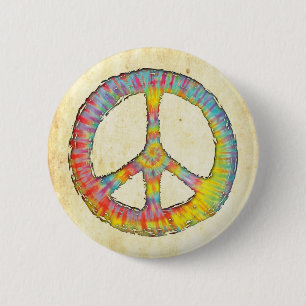 Bóton Redondo 5.08cm Tie-Dye Peace 713