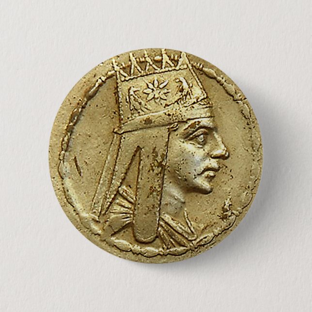 Bóton Redondo 5.08cm Tigran o excelente, herói arménio (Frente)