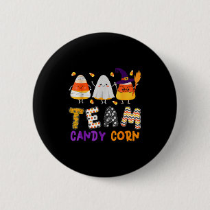Bóton Redondo 5.08cm Time Candy Corn Halloween Engraçado Com Mãe De Bru