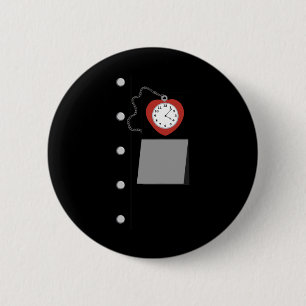 Bóton Redondo 5.08cm Tin Man Costume Halloween Wizard De Oz Tinman Vint