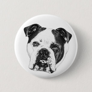Bóton Redondo 5.08cm Tiny Bulldog Cheer Pin