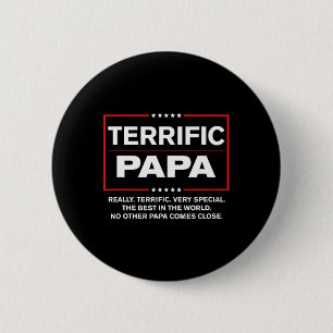 Bóton Redondo 5.08cm Tio - Engraçado Donald Trump Excelente Papa