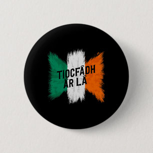 Bóton Redondo 5.08cm Tiocfaidh Ar La Vintage Irlanda Bandeira Irlandesa