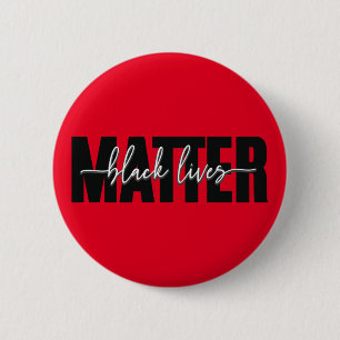 Bóton Redondo 5.08cm Tipografia Stylish Black Lives Matter 