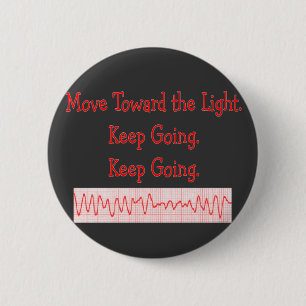 Bóton Redondo 5.08cm Tira engraçada do ritmo do V-Fib da enfermeira de