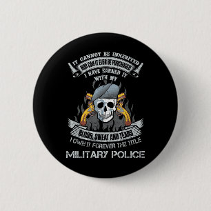 Bóton Redondo 5.08cm Título Para Sempre Polícia Militar Exército Americ