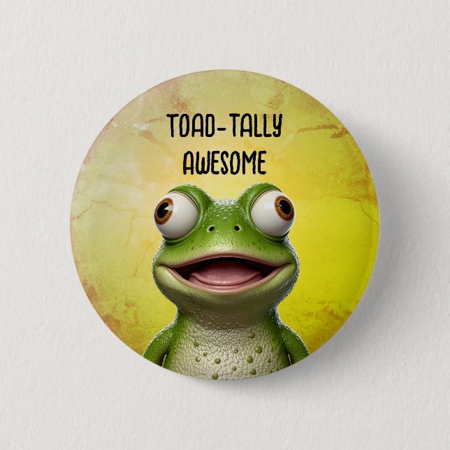 Bóton Redondo 5.08cm ToadTally Incrível (Frente)