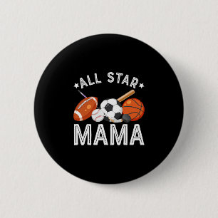 Bóton Redondo 5.08cm Toda Estrela Mamãe Do Menino Do Aniversário Sketll