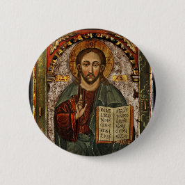 Bóton Redondo 5.08cm Todos os Cristos Poderosos - Chrystus Pantokrator