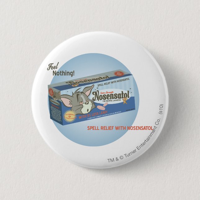 Bóton Redondo 5.08cm Tom e Jerry Nosensatol 2 (Frente)