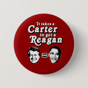 Bóton Redondo 5.08cm Toma um Carter para obter um Reagan