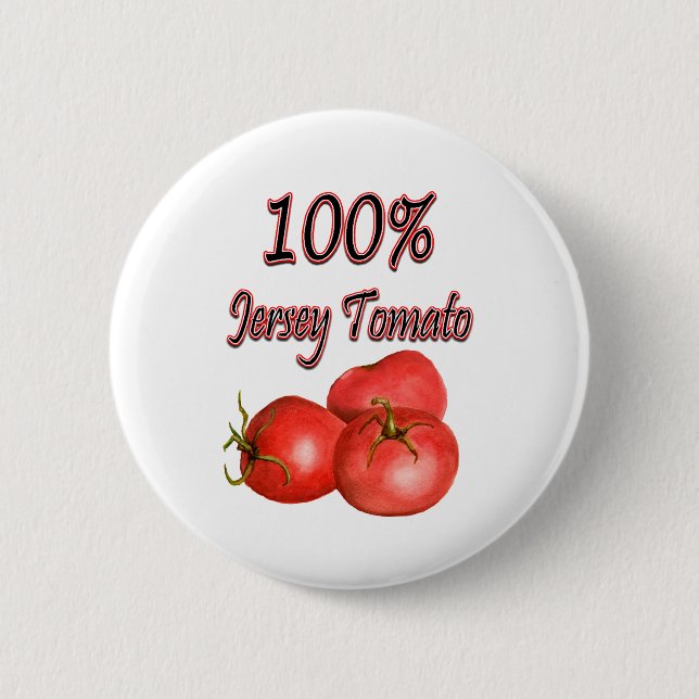 Bóton Redondo 5.08cm Tomate 100% do jérsei (Frente)
