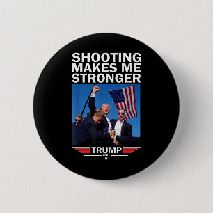Bóton Redondo 5.08cm Torna-Me Mais Forte Donald Trump 2024