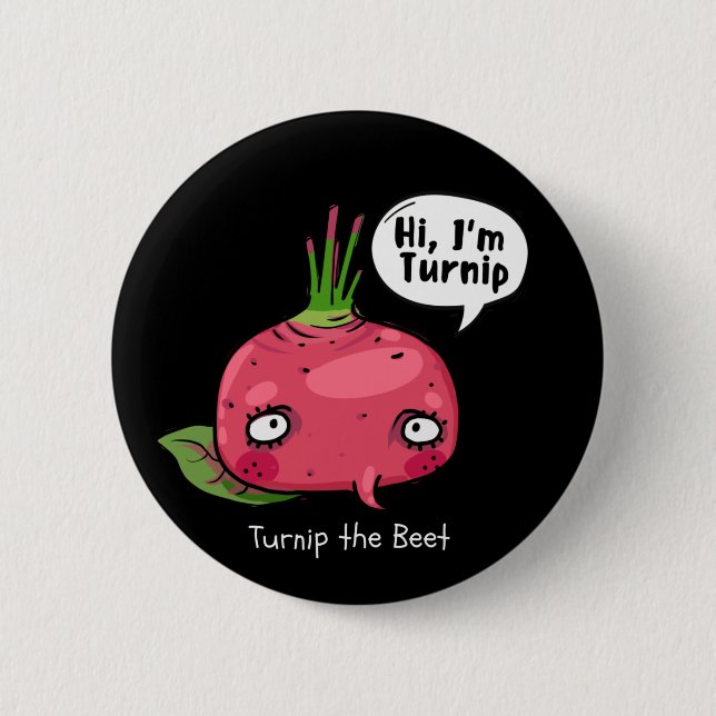 Bóton Redondo 5.08cm Tornar a beterraba (Frente)