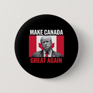 Bóton Redondo 5.08cm Torne o Canadá Grande Novamente Bandeira Canadense
