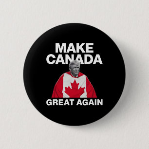 Bóton Redondo 5.08cm Torne o Canadá Grande Novamente Bandeira Canadense
