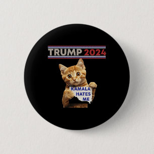 Bóton Redondo 5.08cm Torne Os Gatos Seguros Novamente Para Trump