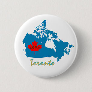 Bóton Redondo 5.08cm Toronto Ontário personaliza o botão do pino de