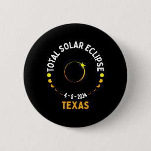 Bóton Redondo 5.08cm Total de Mapa Total dos Eua do Partido Texas Solar