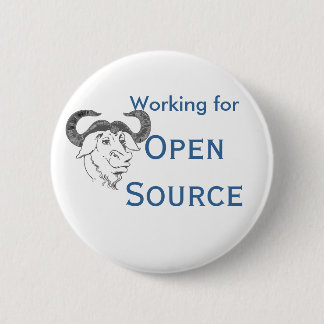 Bóton Redondo 5.08cm Trabalho para Open Source