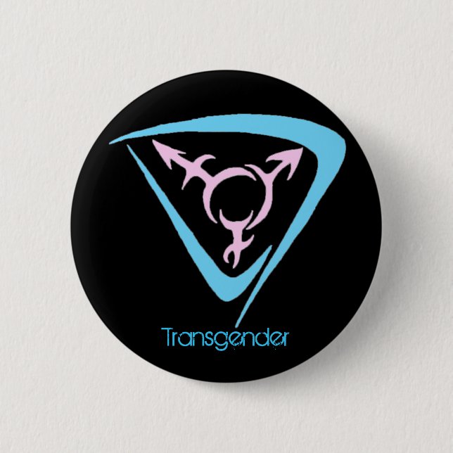 Bóton Redondo 5.08cm transporte do céltico, Transgender (Frente)