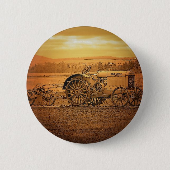 Bóton Redondo 5.08cm Trator antigo (Frente)